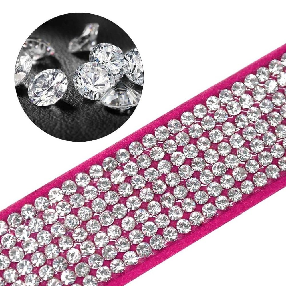 NEW Sparkling Bling Swarovski Crystal Rhinestone Pet Dog Collar & Leash … - Picture 10 of 15